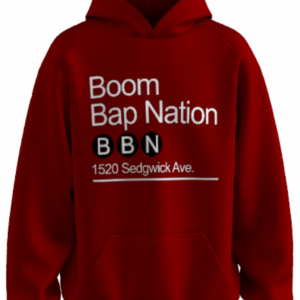 Dark Red Back Talk Hoodie